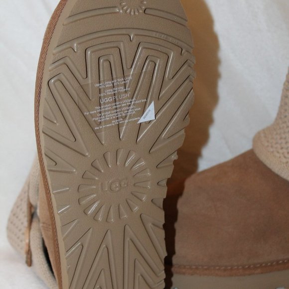 UGG SHAINA CHESTNUT SUEDE‎ SWEATER BOOTS NEW without ORIGINAL BOX - Picture 5 of 8